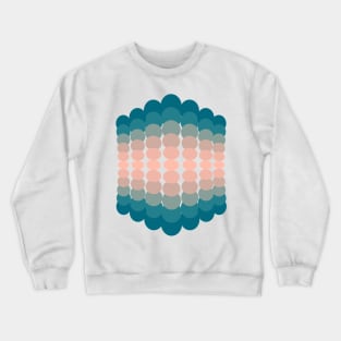 Geometric pattern abstract modern blue Crewneck Sweatshirt